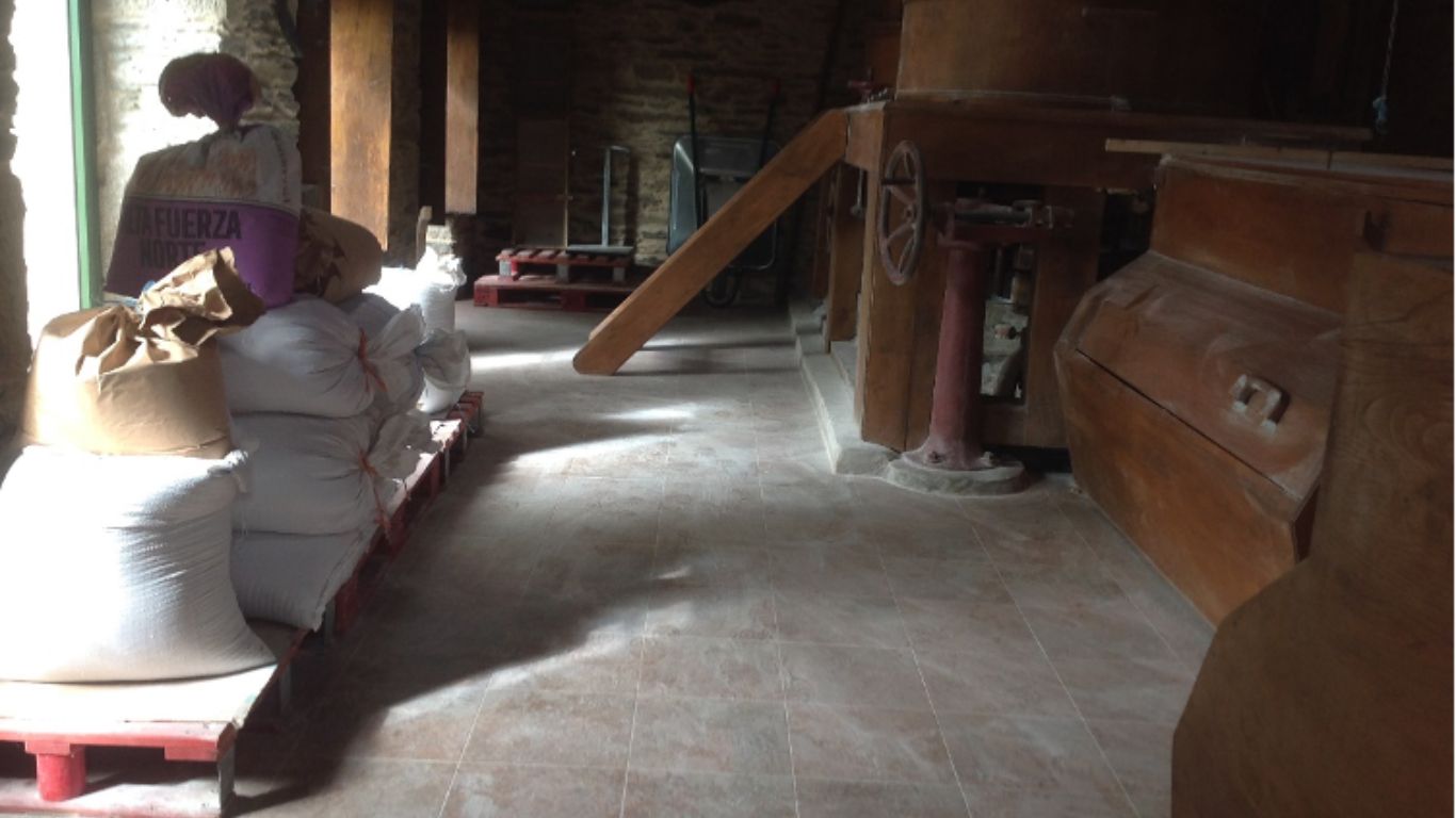 Posta en funcionamento dun muiño de auga para moenda de cereais